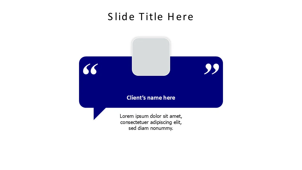 1 testimonials curved speech bubble with picture