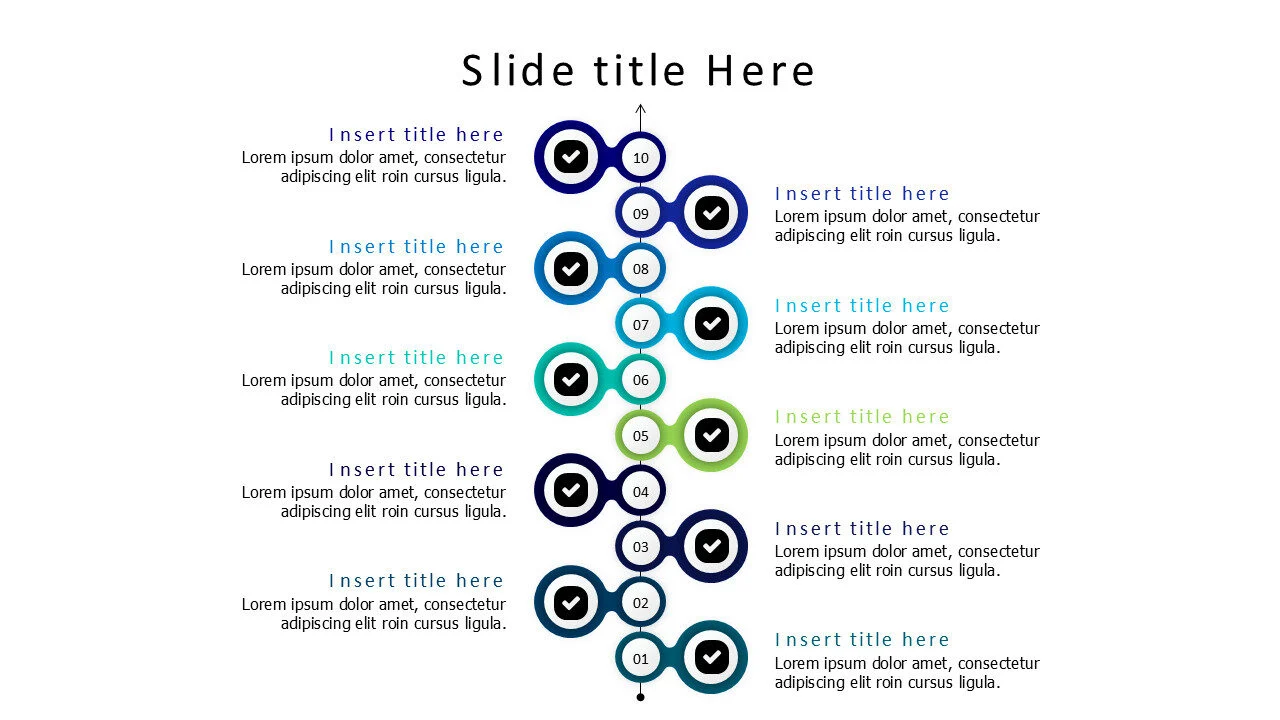 10 levels timeline infographic