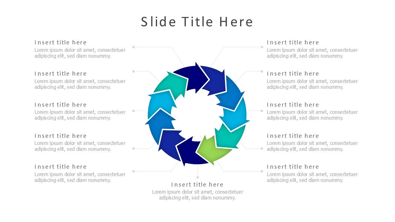11 points with round arrows