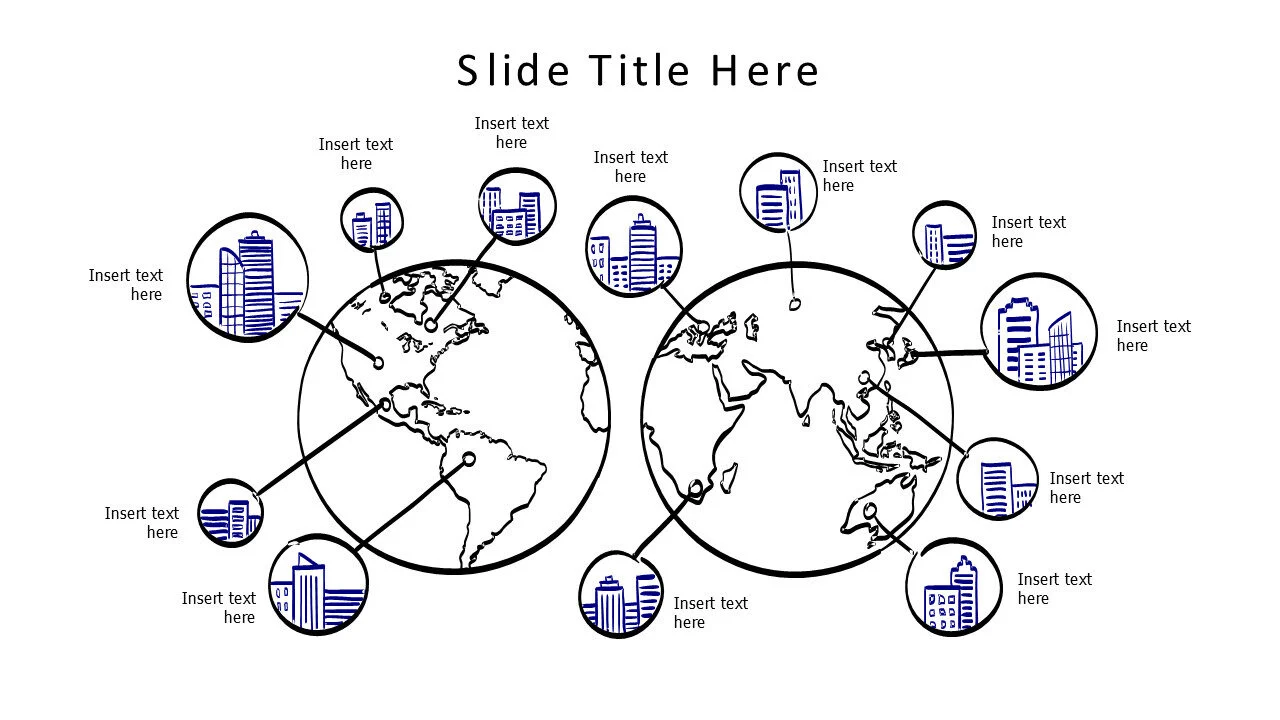 12 points from 2 world maps infographic