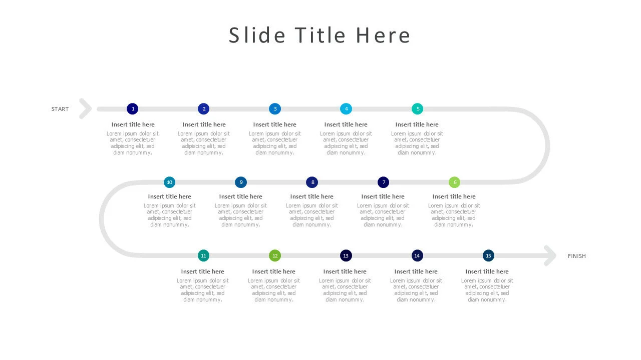 15 points timeline infographic 1
