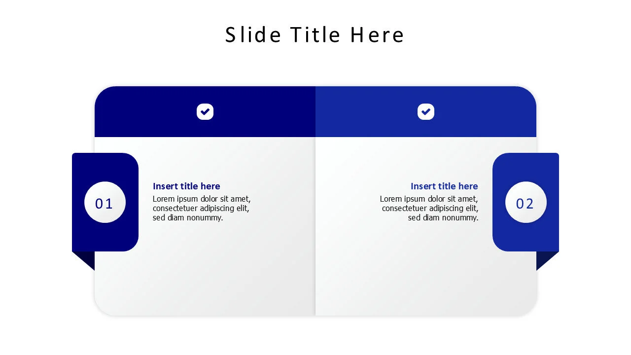 2 colored stripes with icons infographic