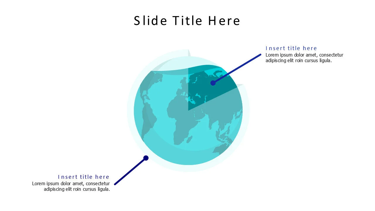 2 points divided earth plant infographic