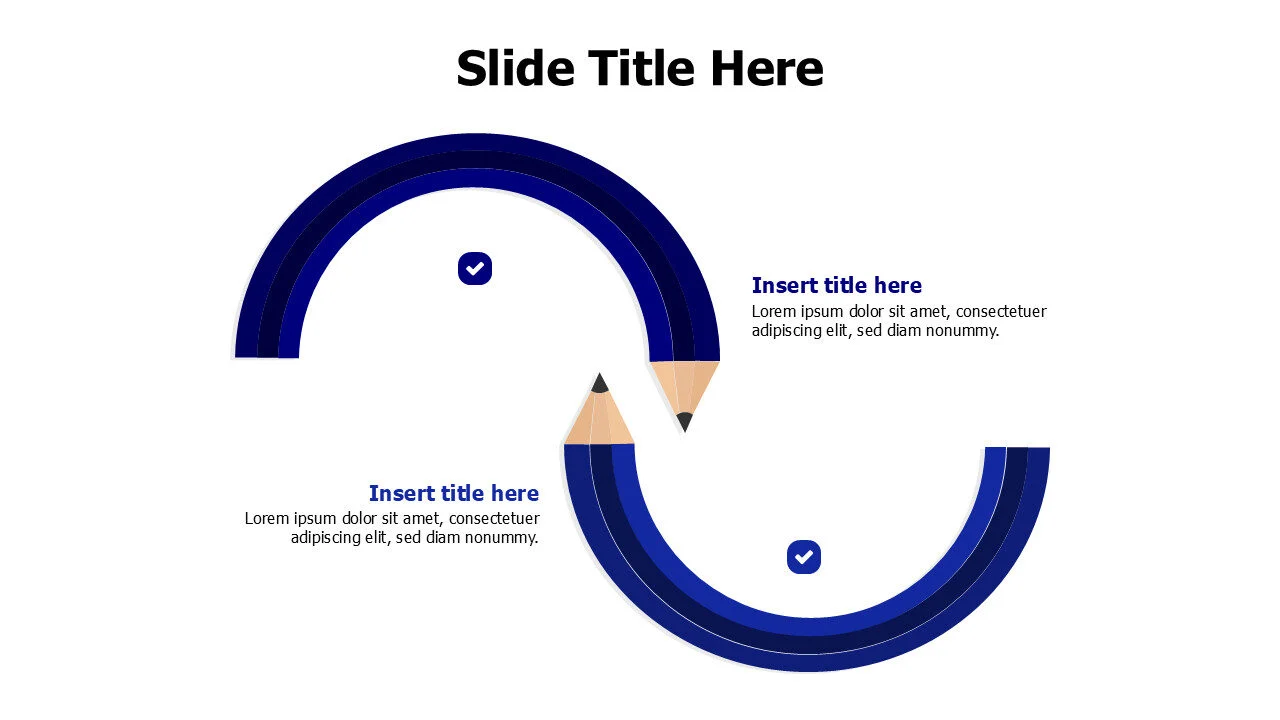 2 points twisted colored bencils infographic
