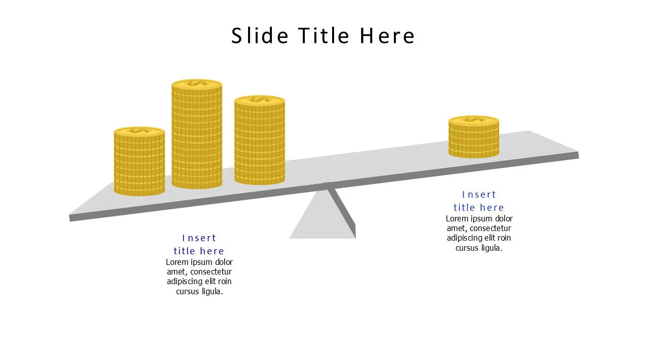2 points unbalance coins infographic