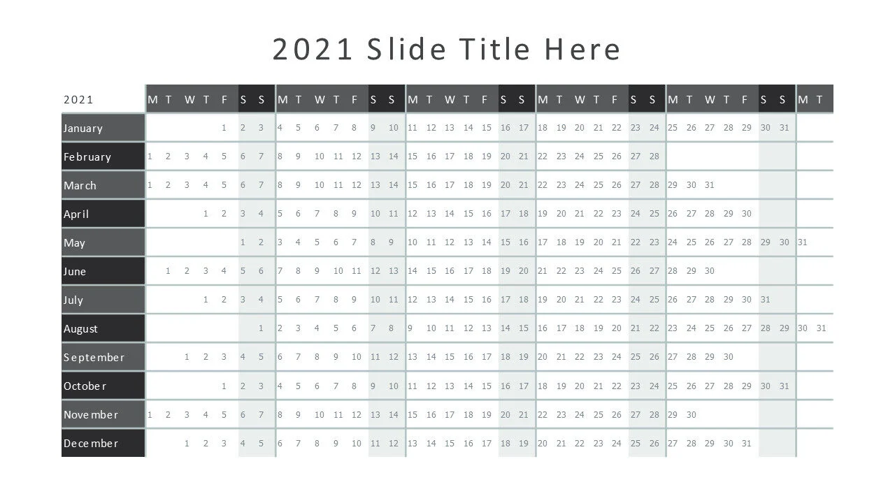 2021 year calendar 25