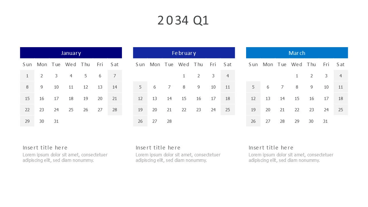2034 Q1 Calendar