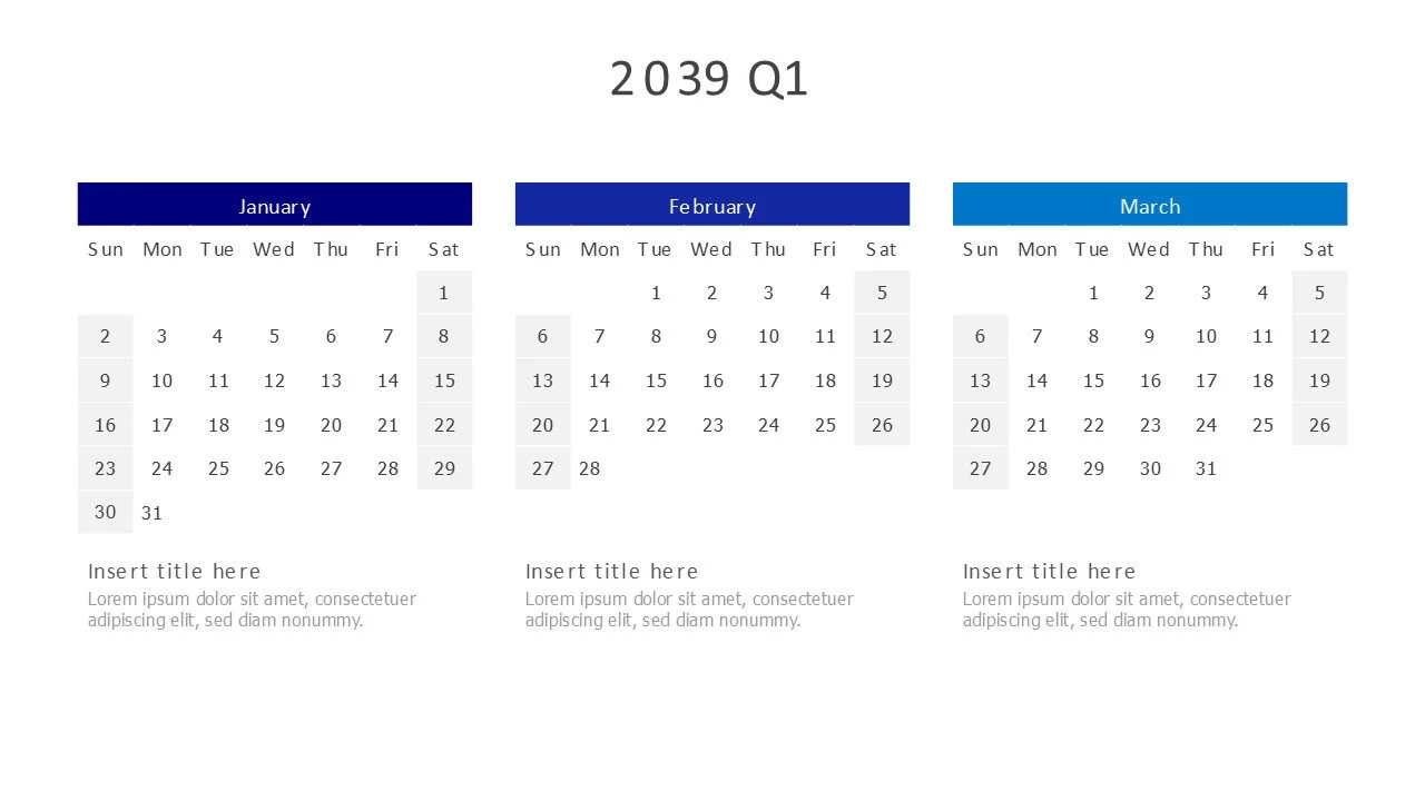 2039 Q1 Calendar