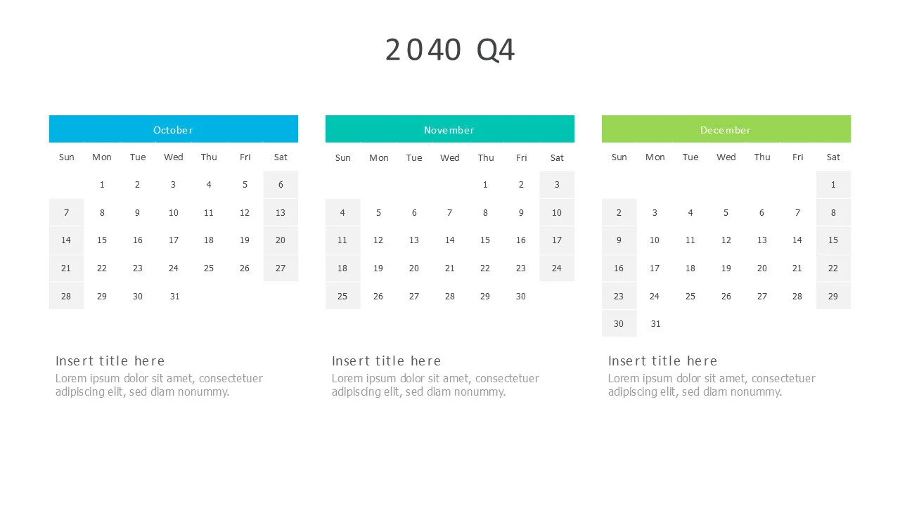 2040 Q4 Calendar