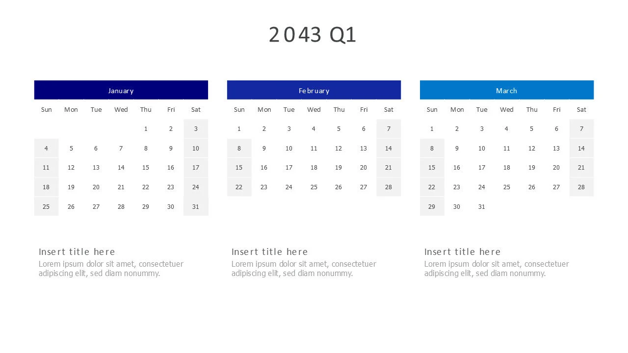 2043 Q1 Calendar
