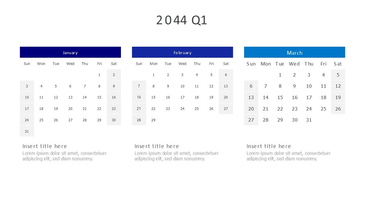 2044 Q1 Calendar