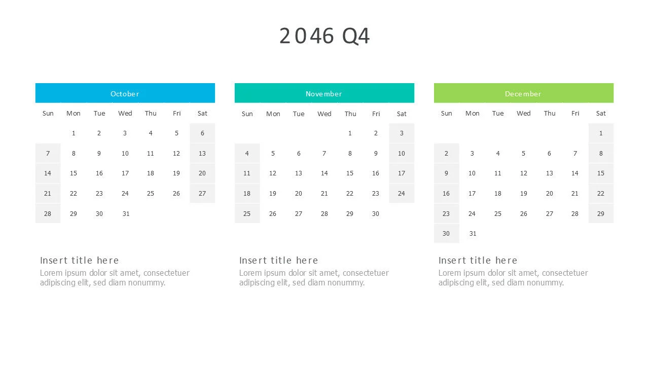 2046 Q4 Calendar