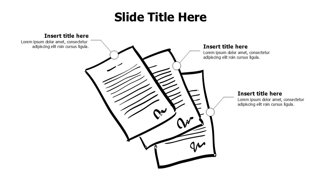 3 doodle papers infographic