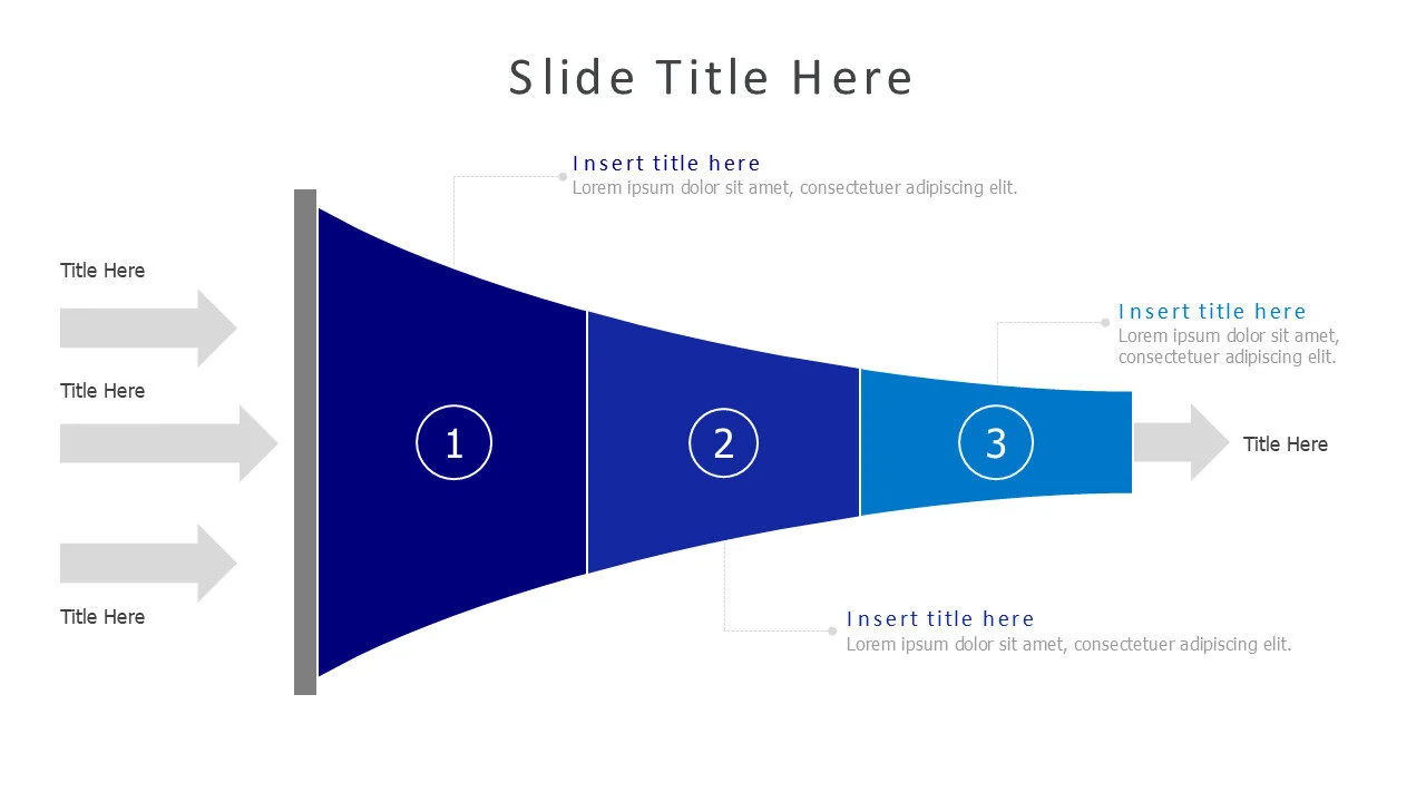 3 levels horizontal funnel 34