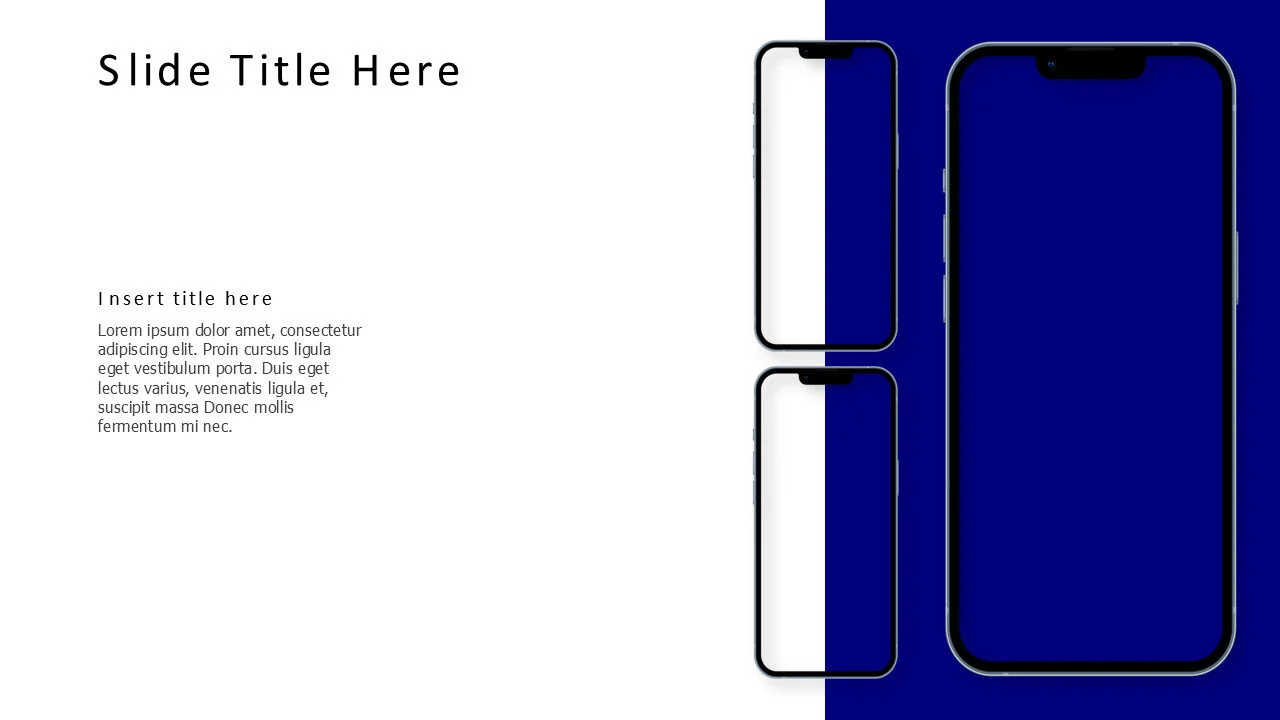 3 mobiles placeholders 2 small 1 big