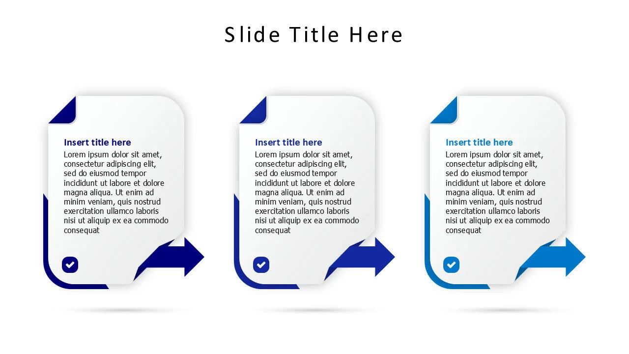 3 pagers with arrows infographic