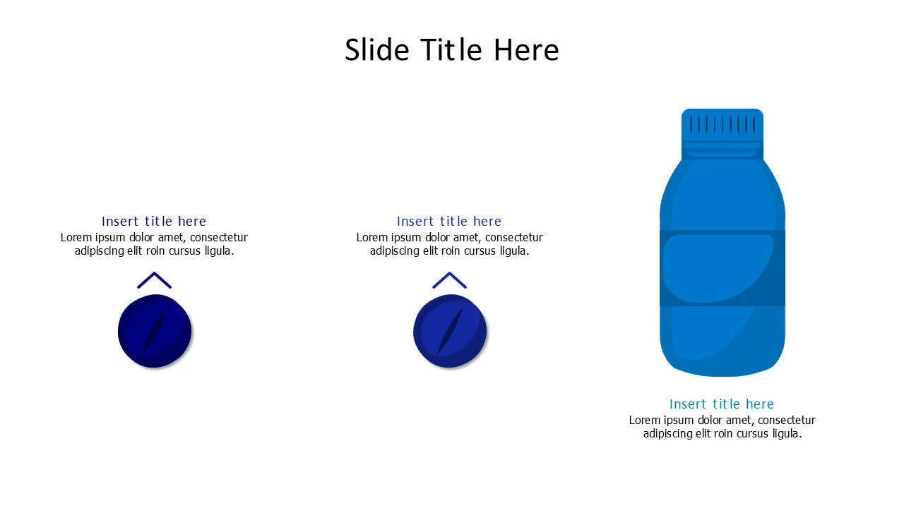 3 points 2 pills and 1 medicine pack infographic