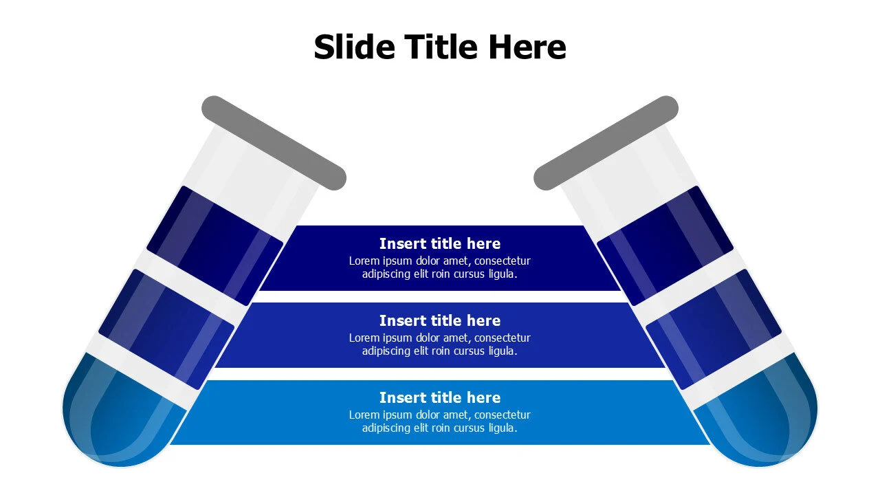 3 points chemical tubes infographic