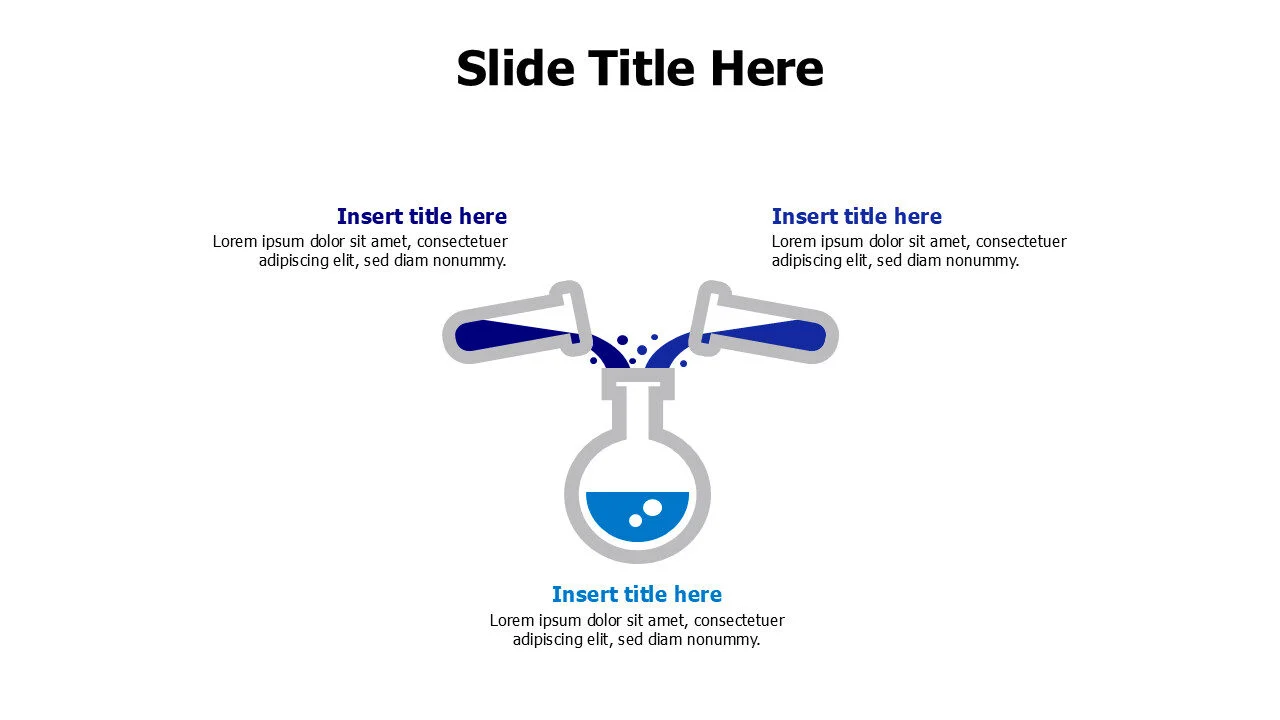3 points chimical tubes infographic