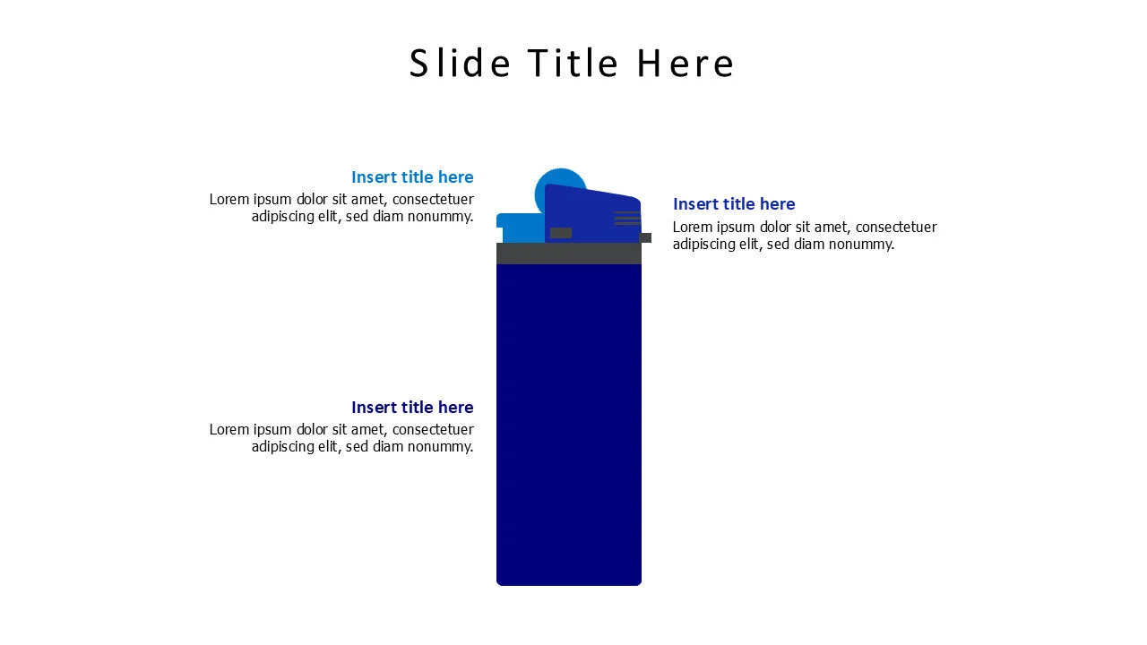 3 points colored lighter infographic