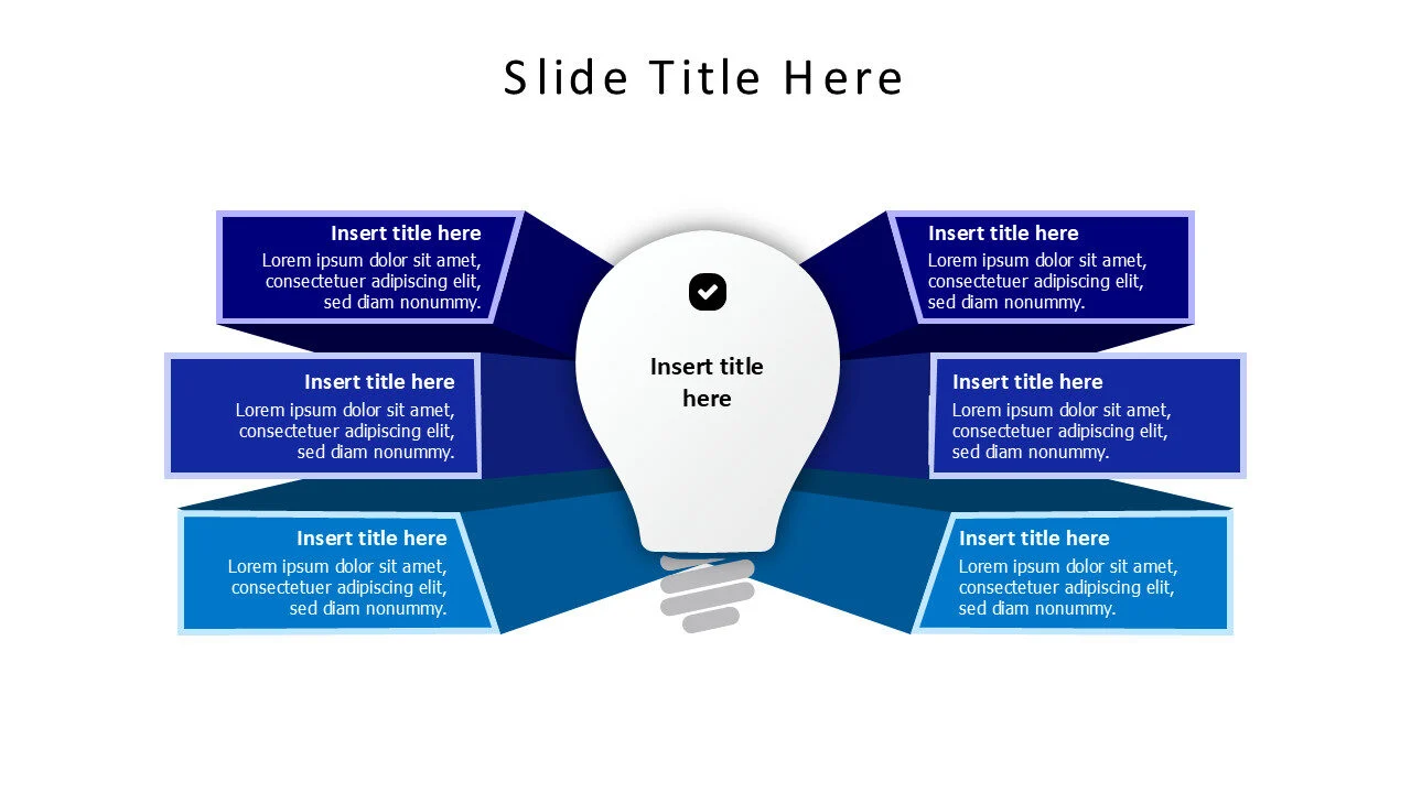 3 points coparison bulb infographic