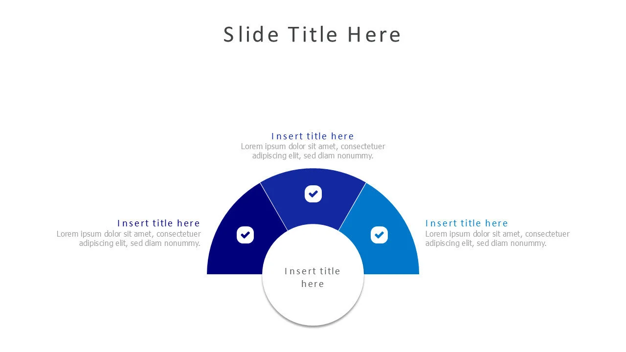 3 points half circle