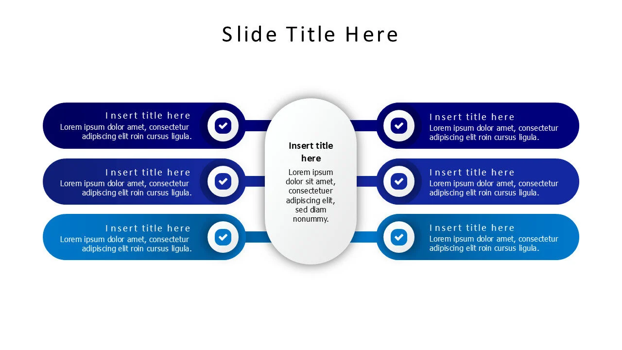3 points lines from curved rectangle comparison infographic