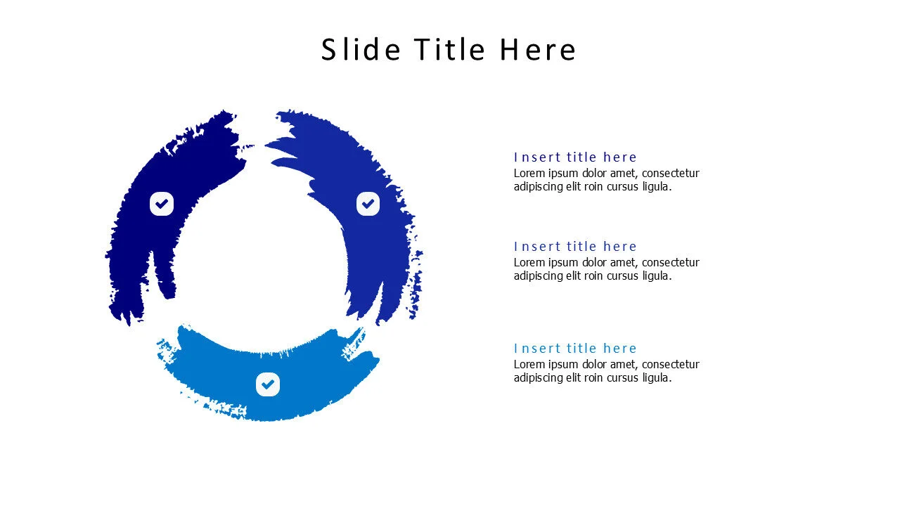 3 steps Scratchy rounded infographic