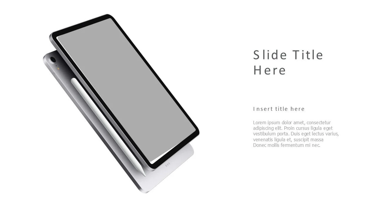 3D tablet image mockup