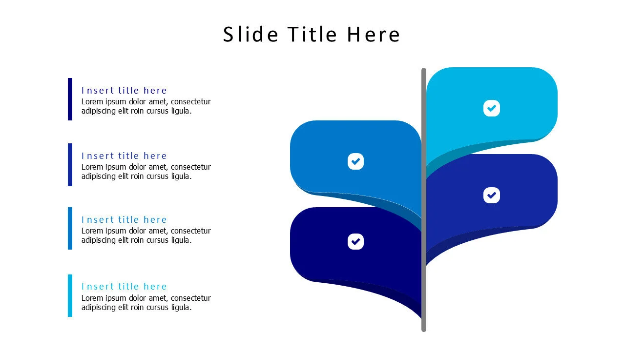 4 colored speech bubbles infographic with icons
