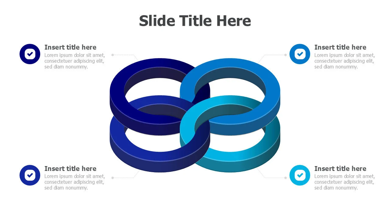 4 intersecting 3D circles