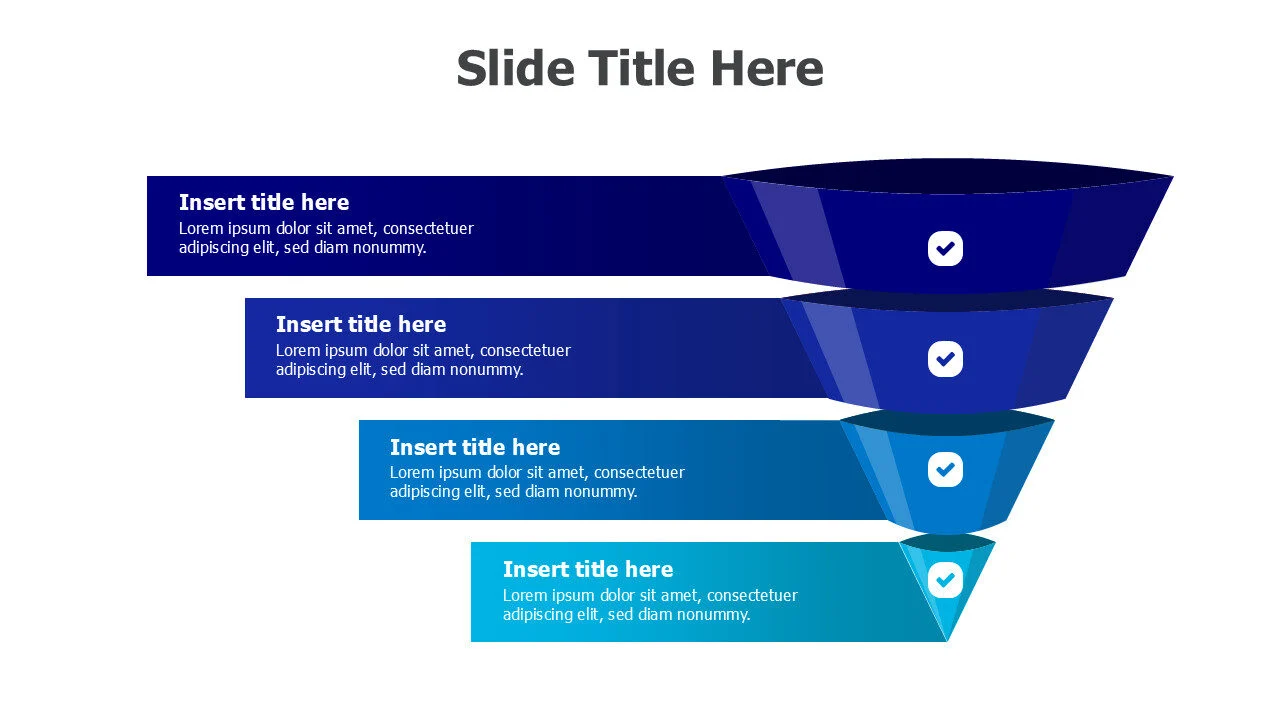 4 levels 3D funnel 9