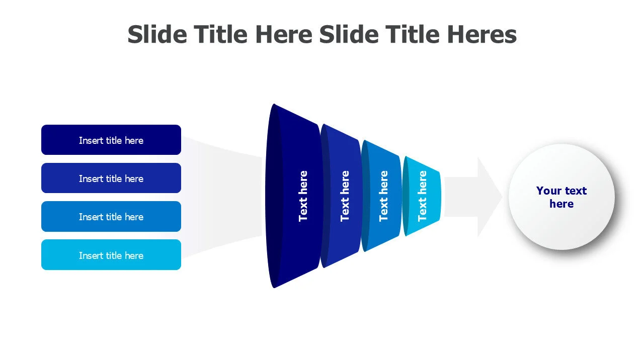 4 levels 3D horizontal funnel 89