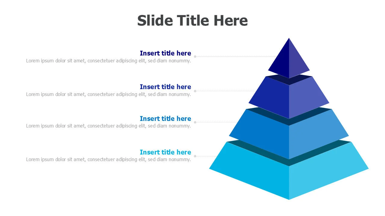 4 levels 3D pyramid 63
