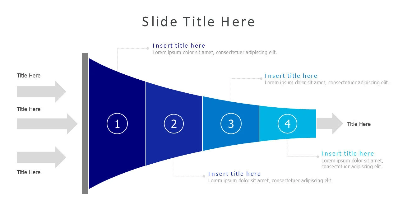 4 levels horizontal funnel 35