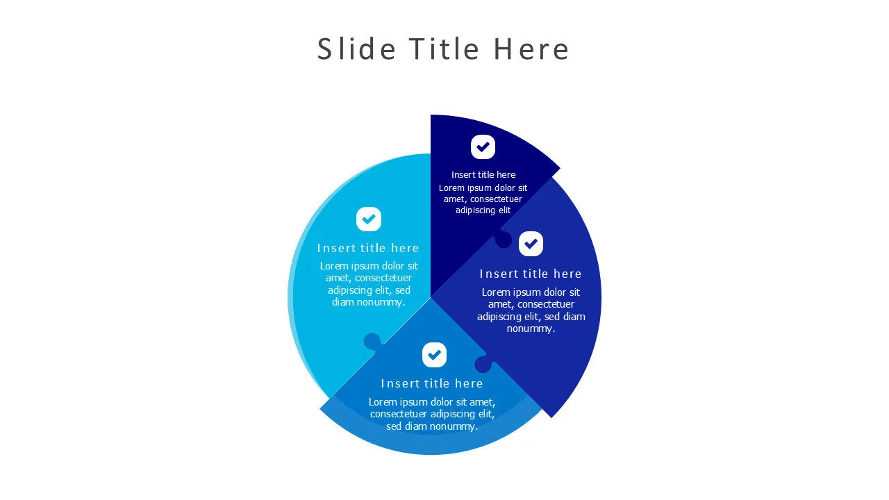 4 pieces round puzzles 70