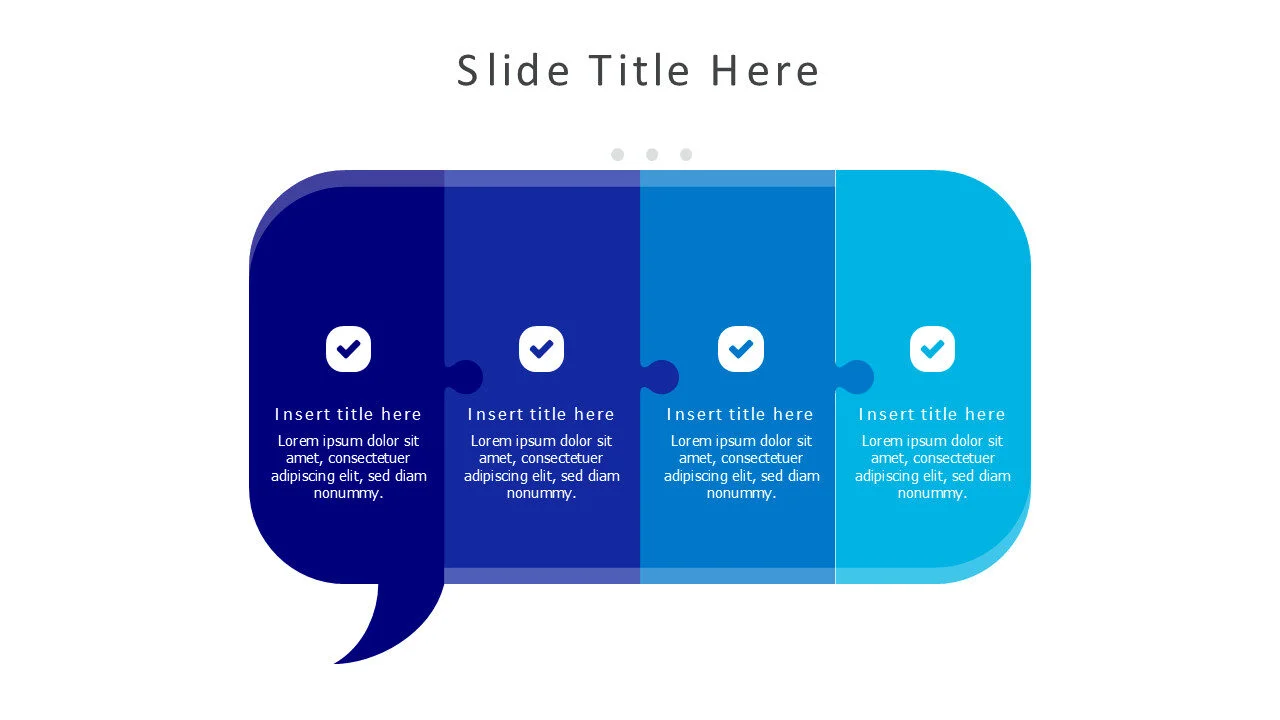 4 pieces speech bubble puzzles 65