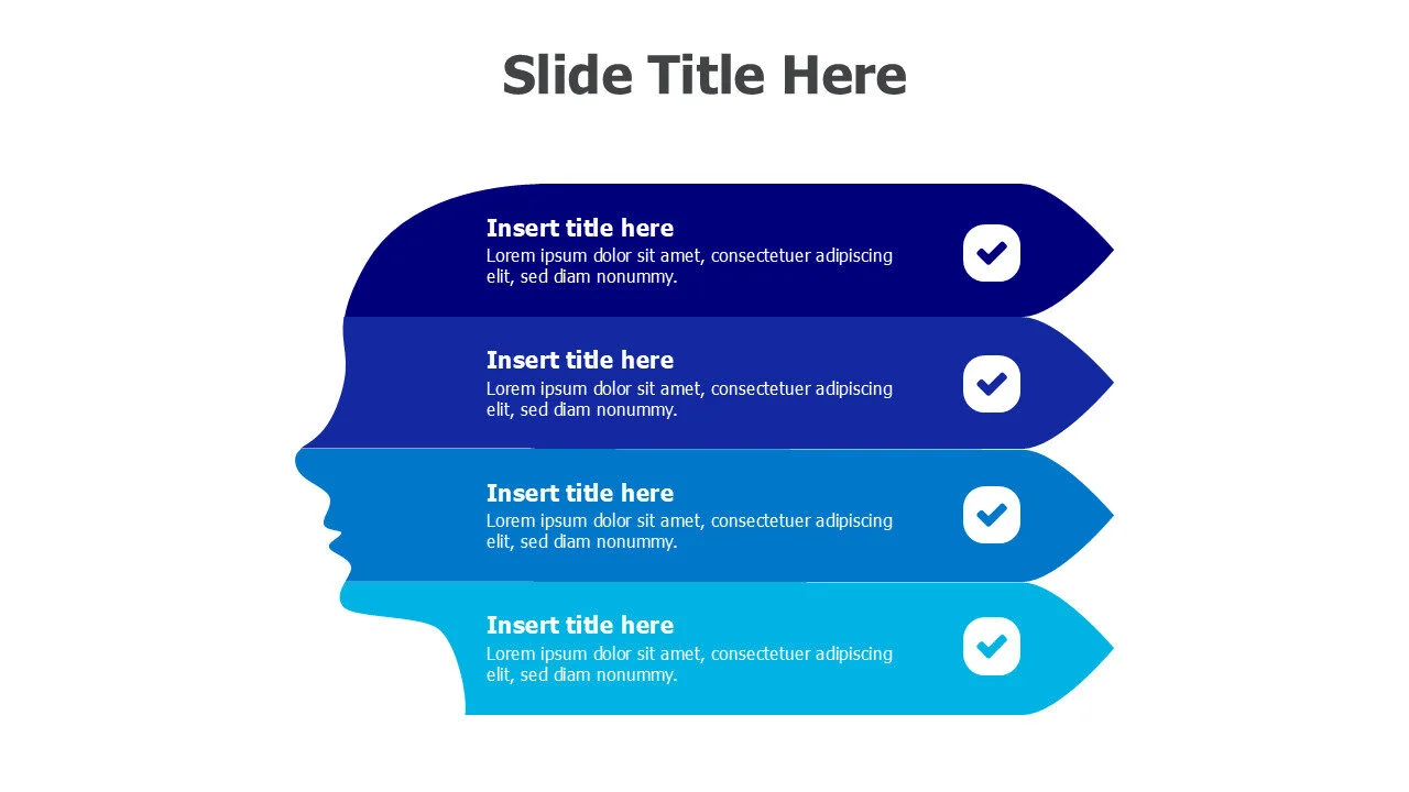 4 points brain infographic 10