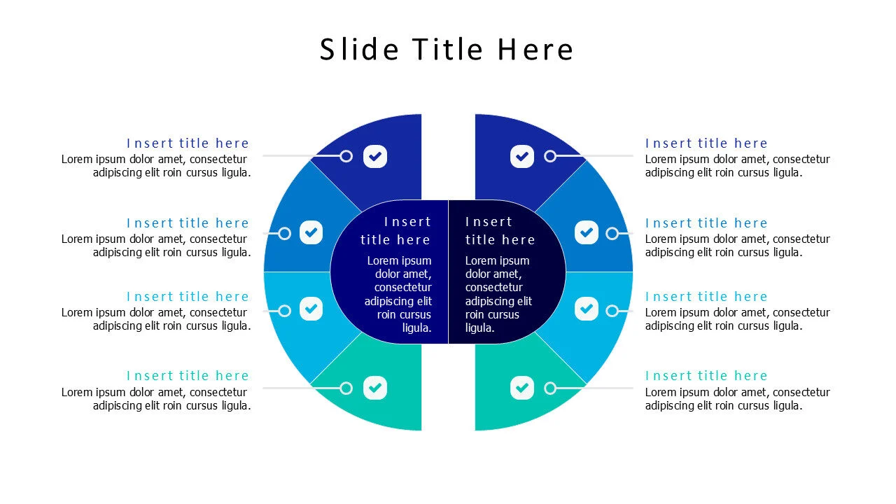 4 points comparison infographic