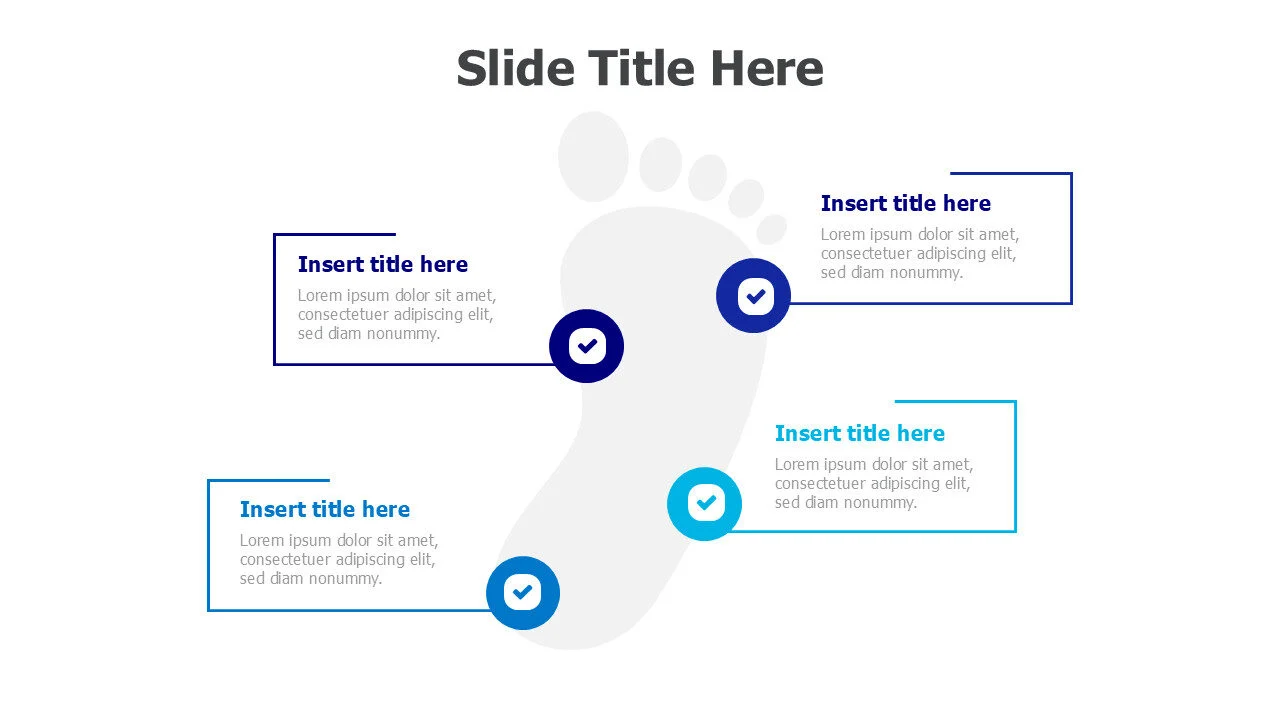 4 points footprint infographic 12