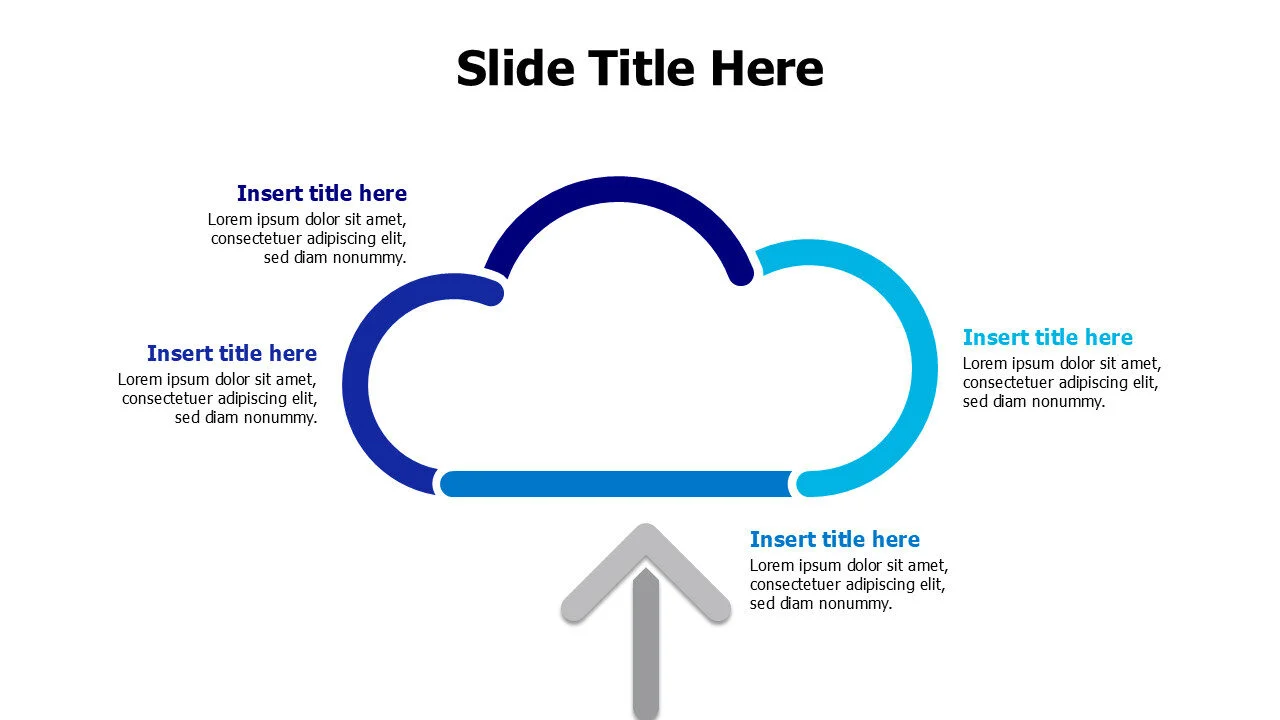 4 points from outline colored infographic