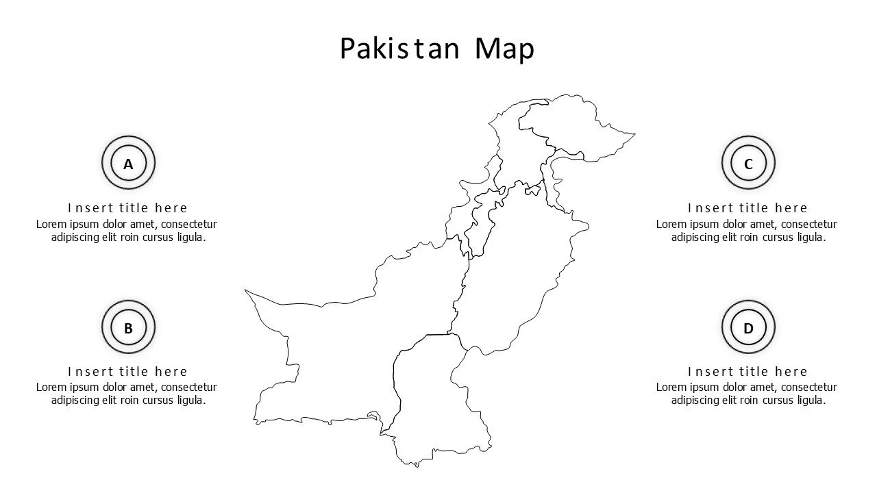 4 points outline Pakistan infographic