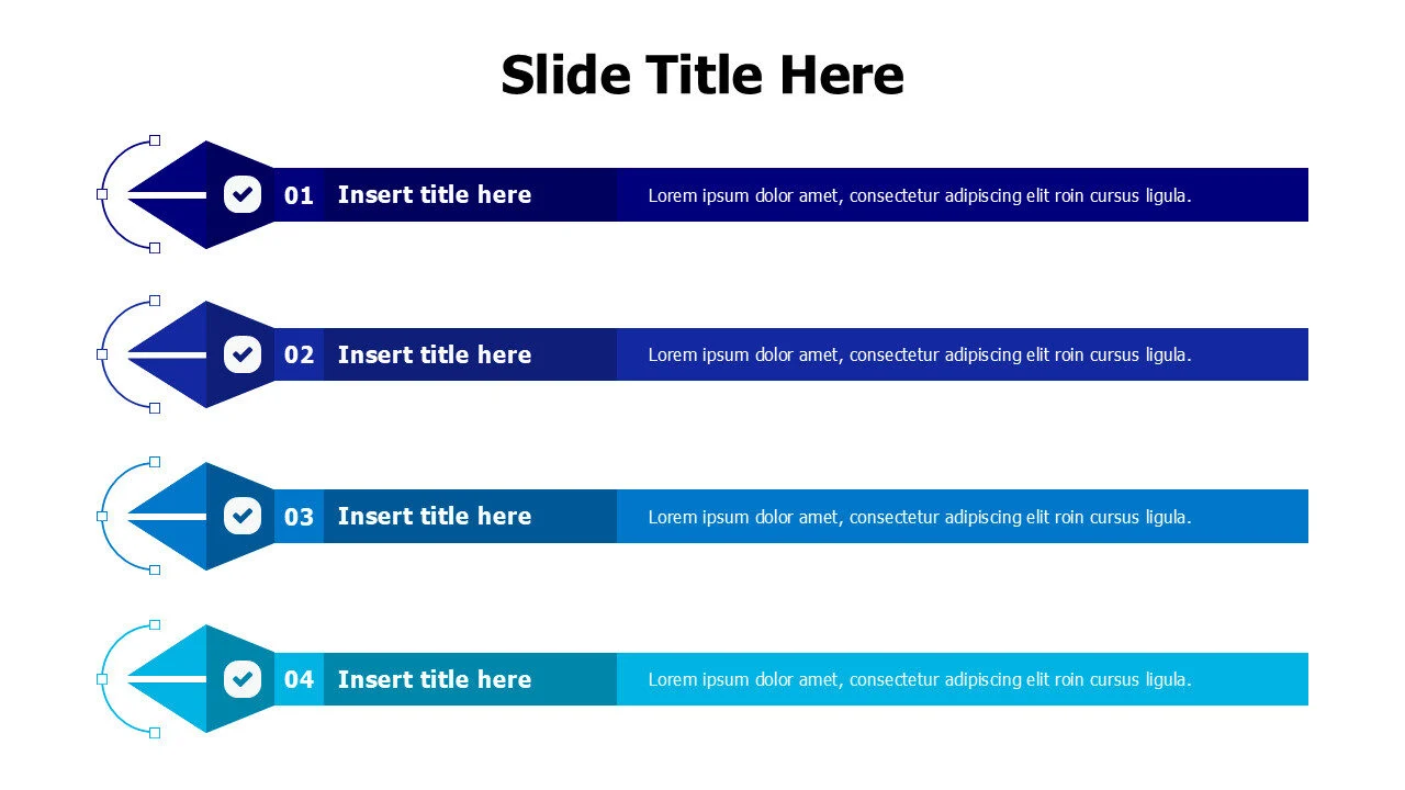 4 points pen tool infographic