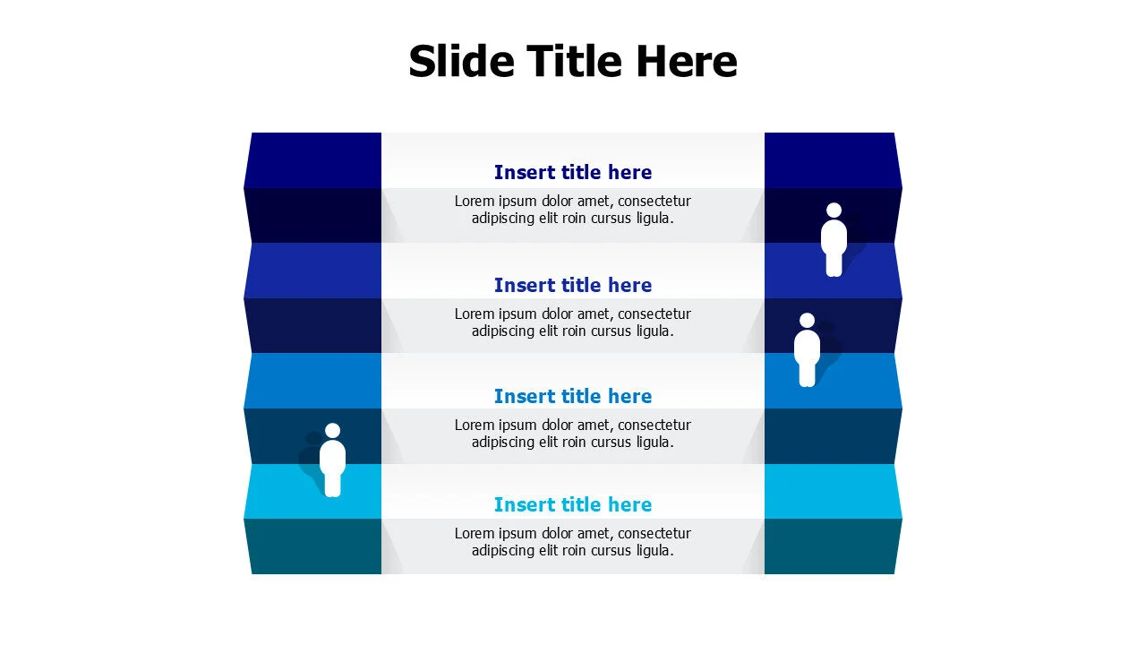 4 stairs steps infographic