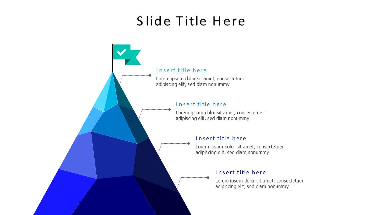 4 steps achievement mountain