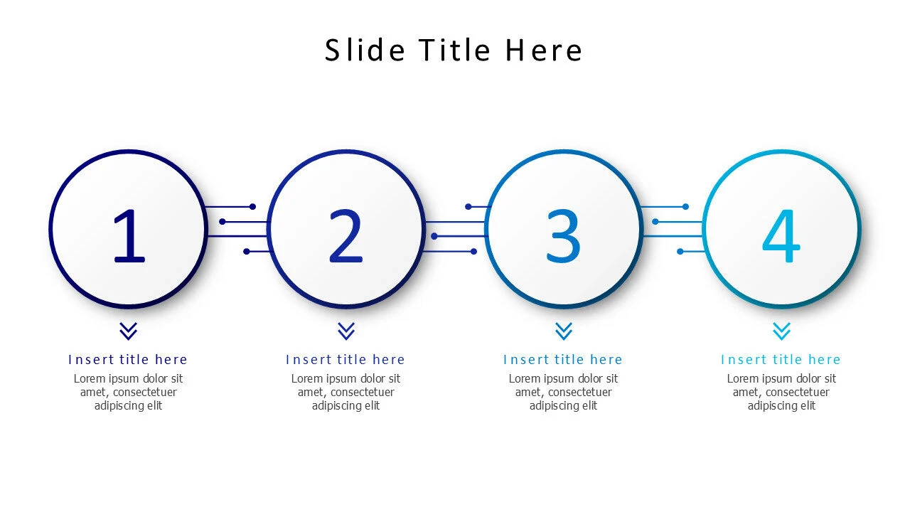 4 steps technology template