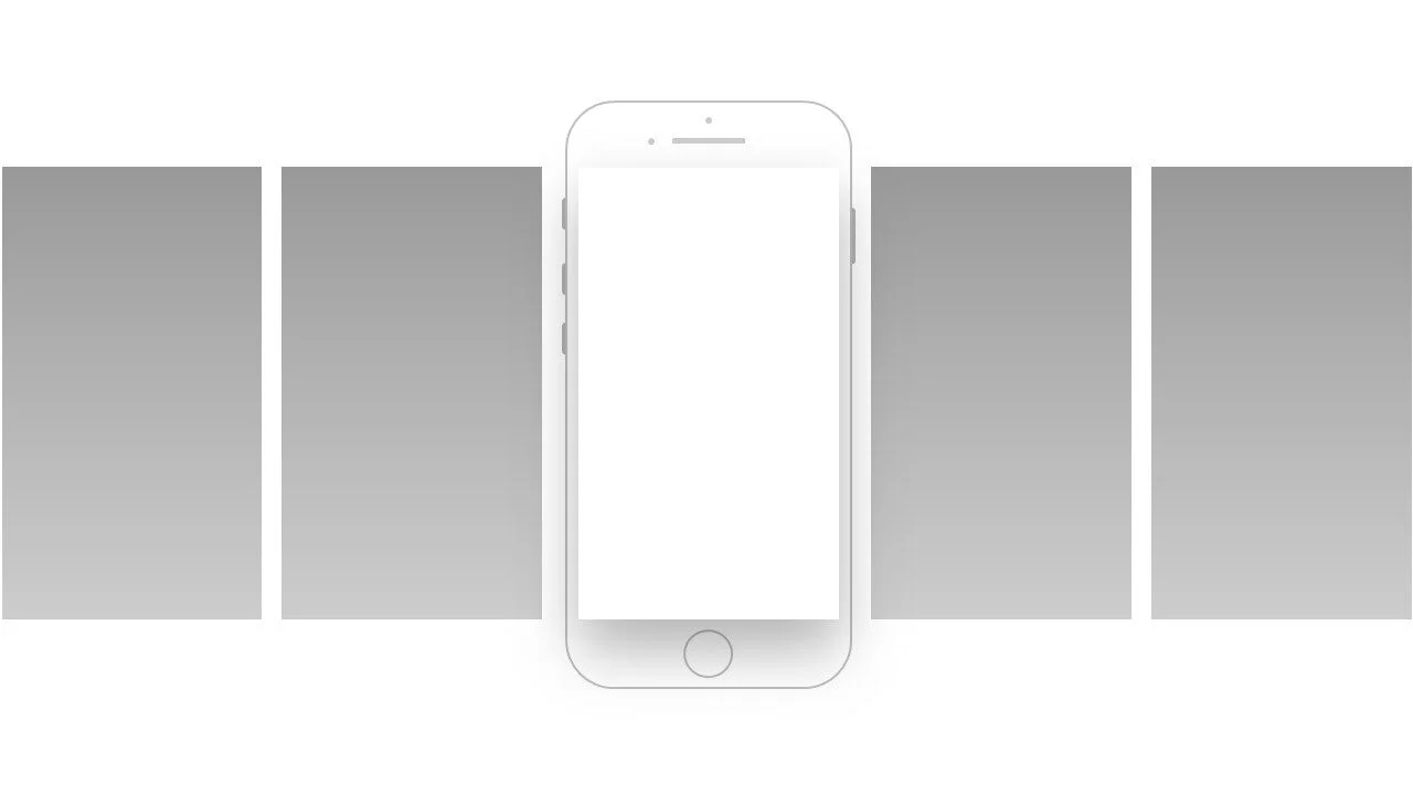 5 Images with iphone mockup