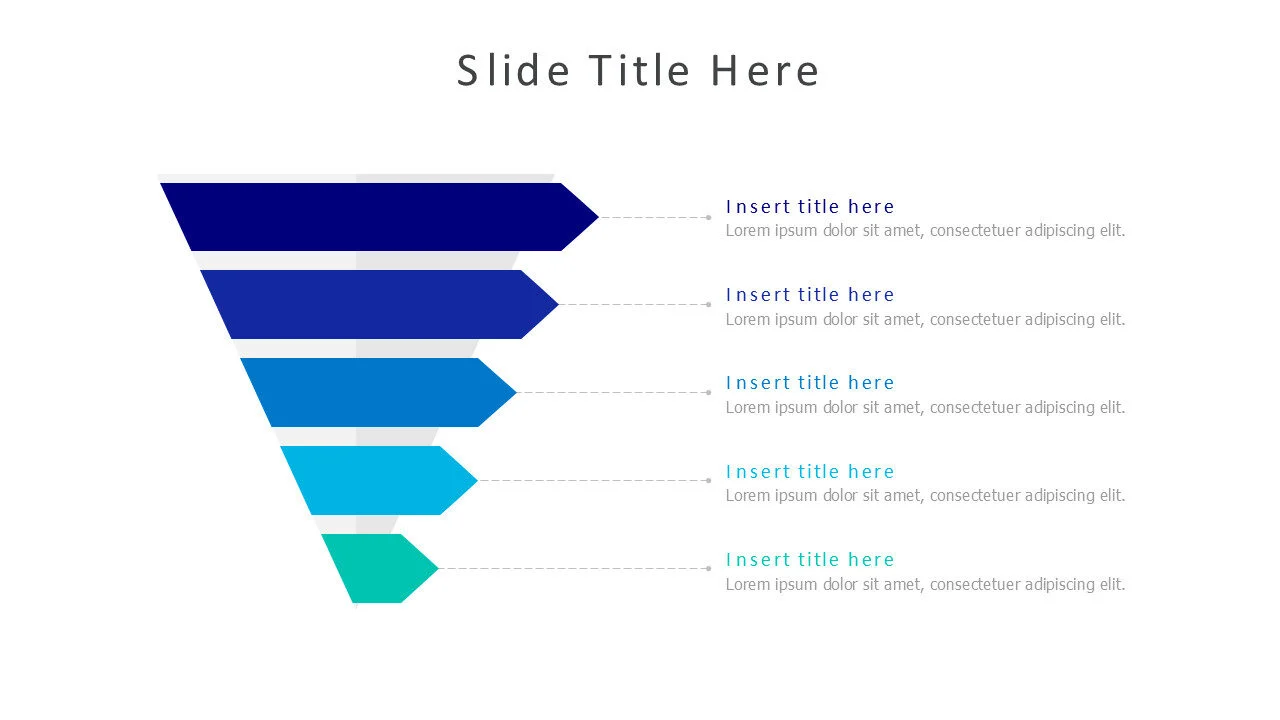 5 levels arrows funnel 92
