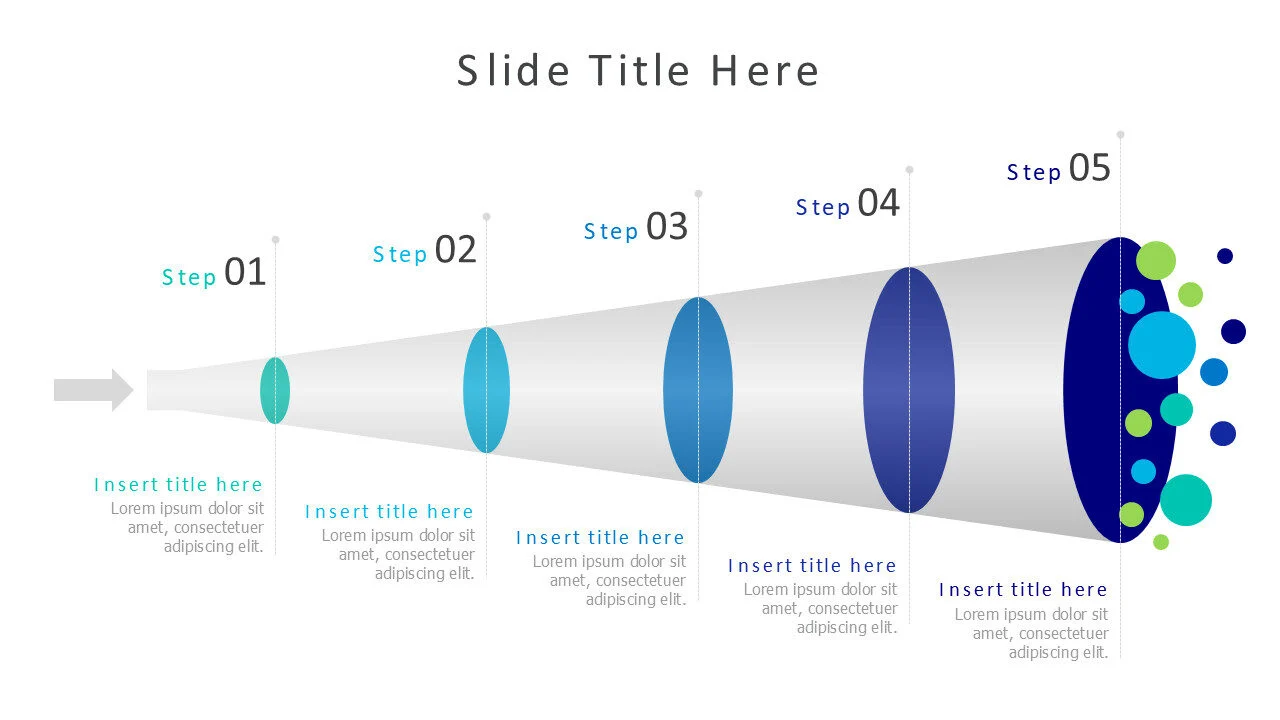 5 levels horizontal funnel 50