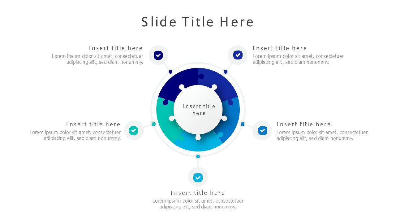 5 pieces round puzzles 26